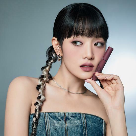 【3CE ベルベットリップティント】韓国アイドルの“ふわマットリップ”はこれで作れる。乾かないのに高発色！